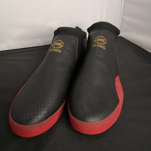 adidas Other - Adidas RARE Slip On Sneakers RED & Black US 10.5
